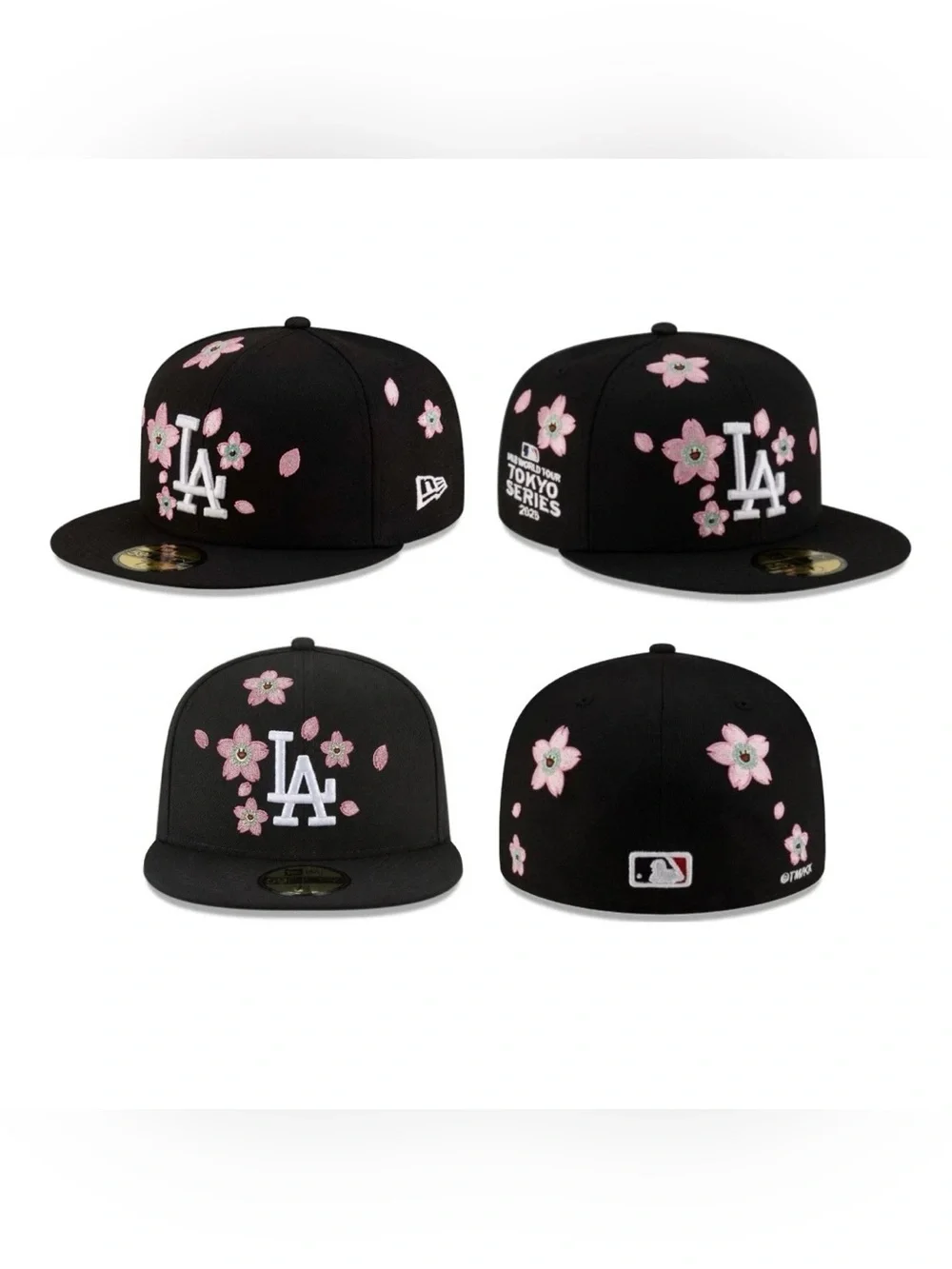 NEW ERA - MLB Baseball Hat - Los Angeles Dodgers 59FIFTY Fitted Cap - Black